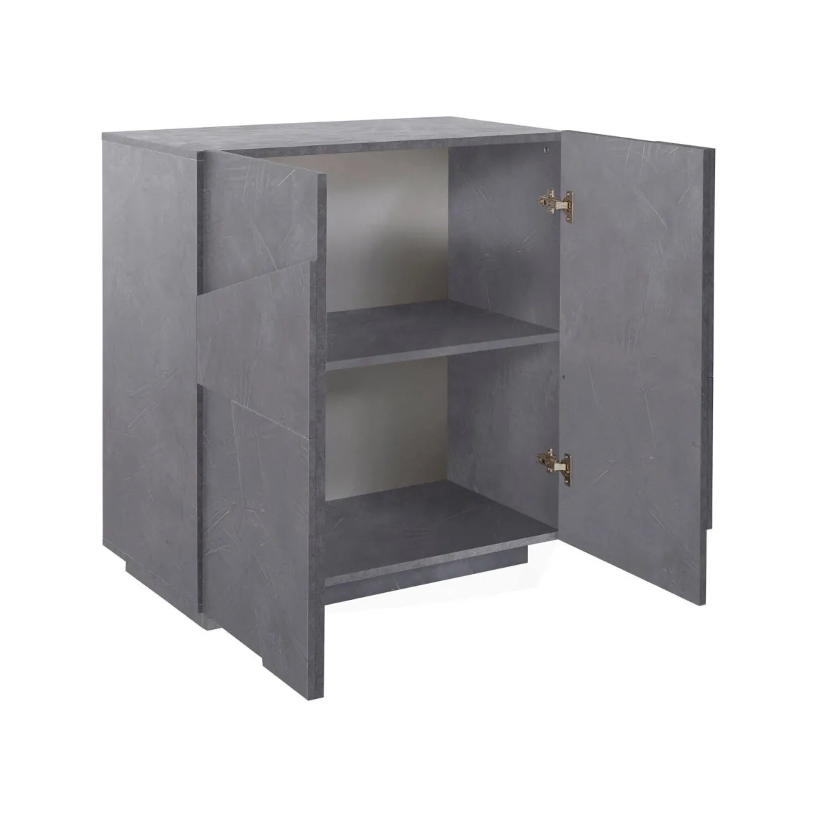 Credenza ardesia 81x44x86h cm 2 ante - Arli