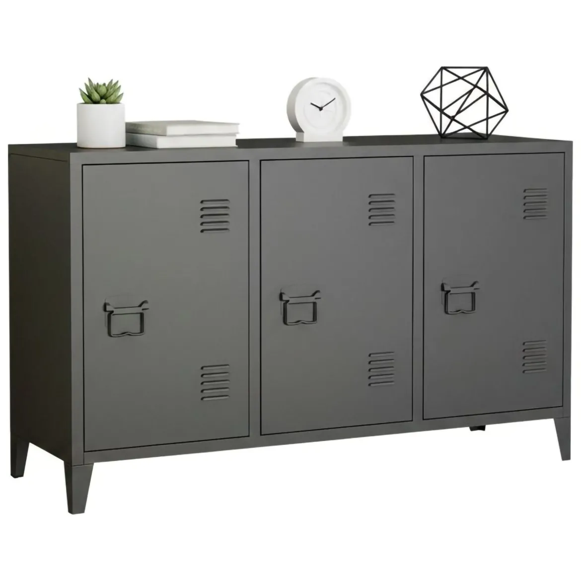 Credenza ardesia 120x40x73h cm 3 ante - Cocullo
