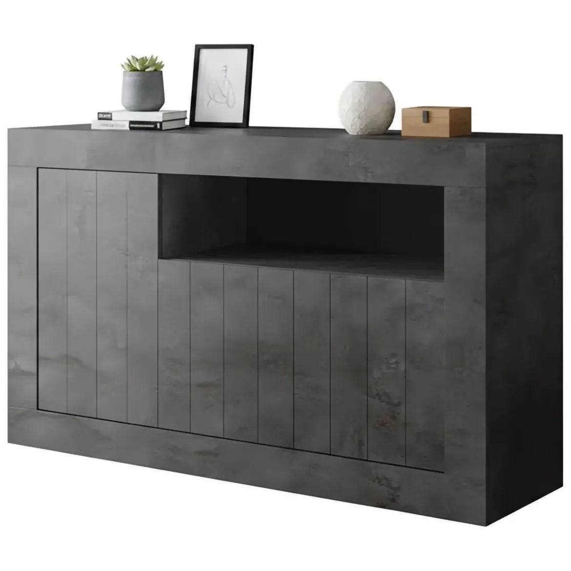 Credenza ardesia 138x42x86h cm 3 ante - Dolphin