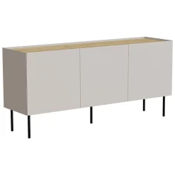 Credenza beige e rovere 200x40x70h cm 4 ante - Sagrado