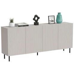 Credenza beige 200x42x82h cm 4 ante - Corana