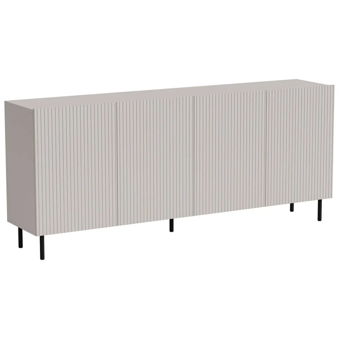 Credenza beige 200x42x82h cm 4 ante - Corana
