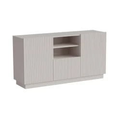 Credenza beige 150x40x78h cm 2 ante e 1 cassetto - Serchio
