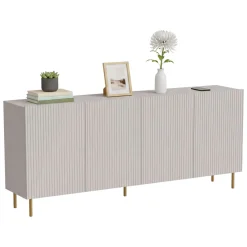 Credenza beige 200x42x82h cm 4 ante - Londa