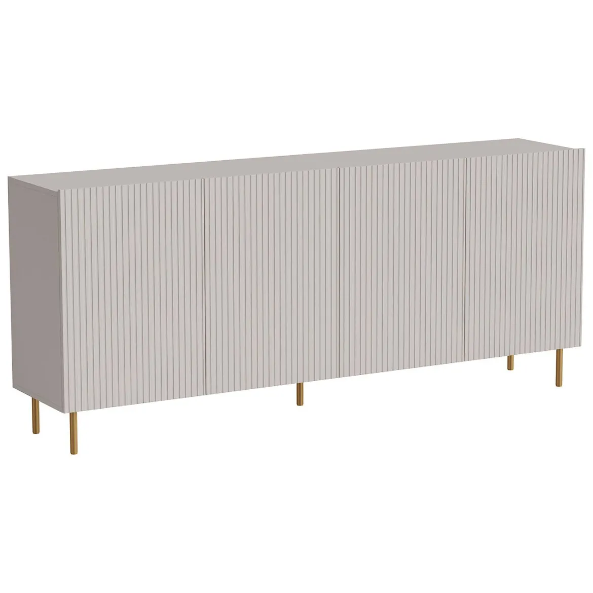 Credenza beige 200x42x82h cm 4 ante - Londa