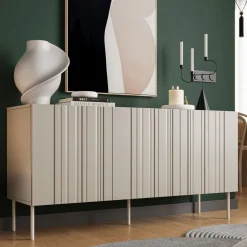 Credenza beige 150x42x75h cm 3 ante - Spirano