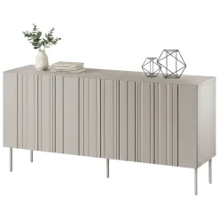 Credenza beige 150x42x75h cm 3 ante - Spirano