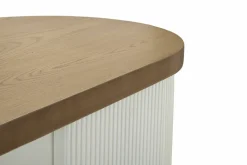 Credenza bianca e marrone 79x48x67h cm 2 ante - Kolinsky