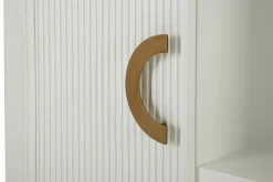 Credenza bianca e marrone 79x48x67h cm 2 ante - Kolinsky