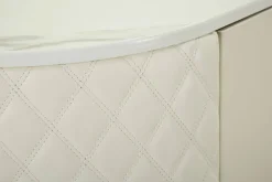 Credenza bianca e oro 120x40x85h cm 2 ante e 4 cassetti - Grotte