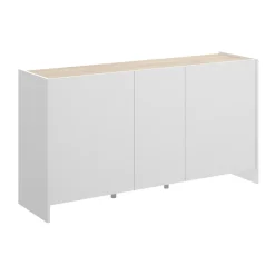 Credenza bianca e rovere 150x41x76h cm 3 ante - Crisantemo