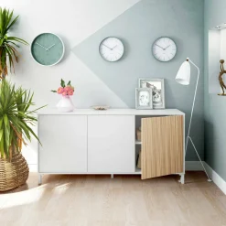 Credenza bianca 154x40x74h cm 3 ante - Ametista