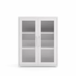 Credenza bianca 89x40x113h cm 2 ante - Ampezzo