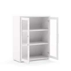 Credenza bianca 89x40x113h cm 2 ante - Ampezzo