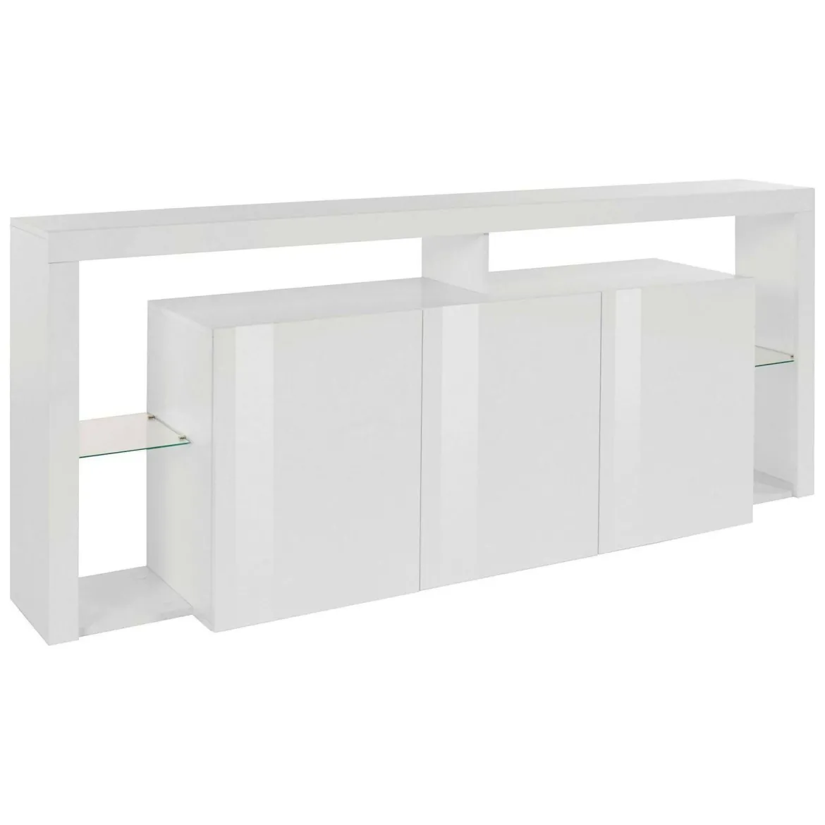 Credenza bianca 200x40x80h cm 3 ante - Andaleiv