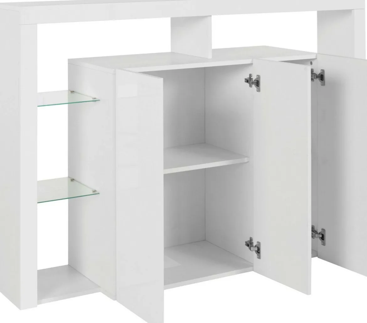 Credenza bianca 150x40x100h cm 3 ante - Bagnasco