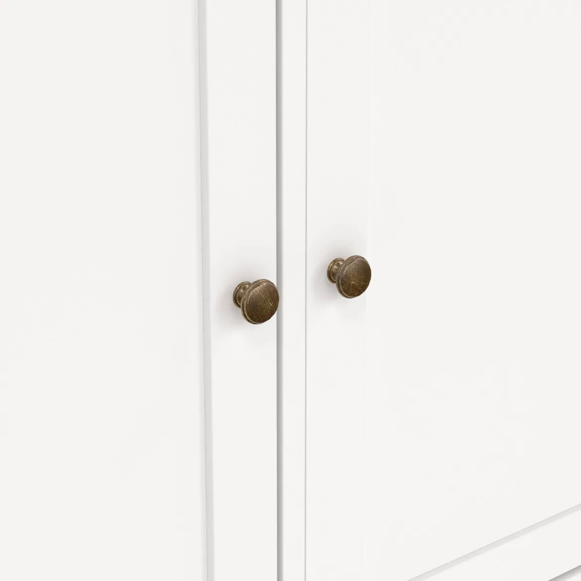 Credenza bianca 143x46x91h cm 3 ante e 3 cassetti - Asola