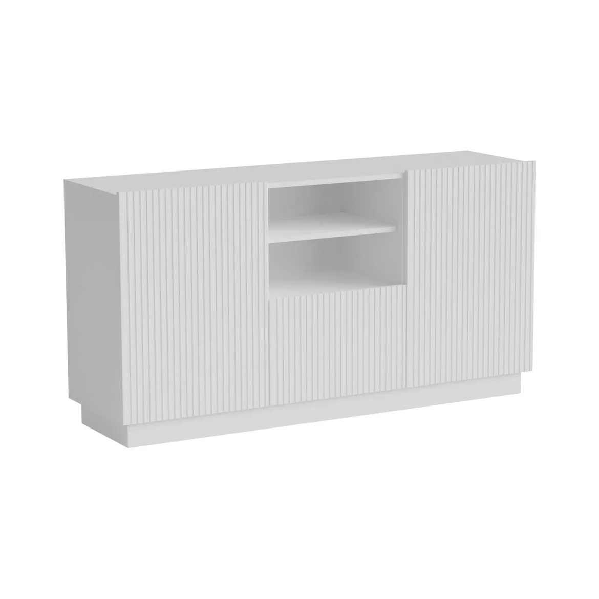 Credenza bianca 150x42x82h cm 2 ante e 1 cassetto - Malo