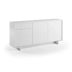 Credenza bianca 178x40x113h cm 2 ante e 2 cassetti - Albinea