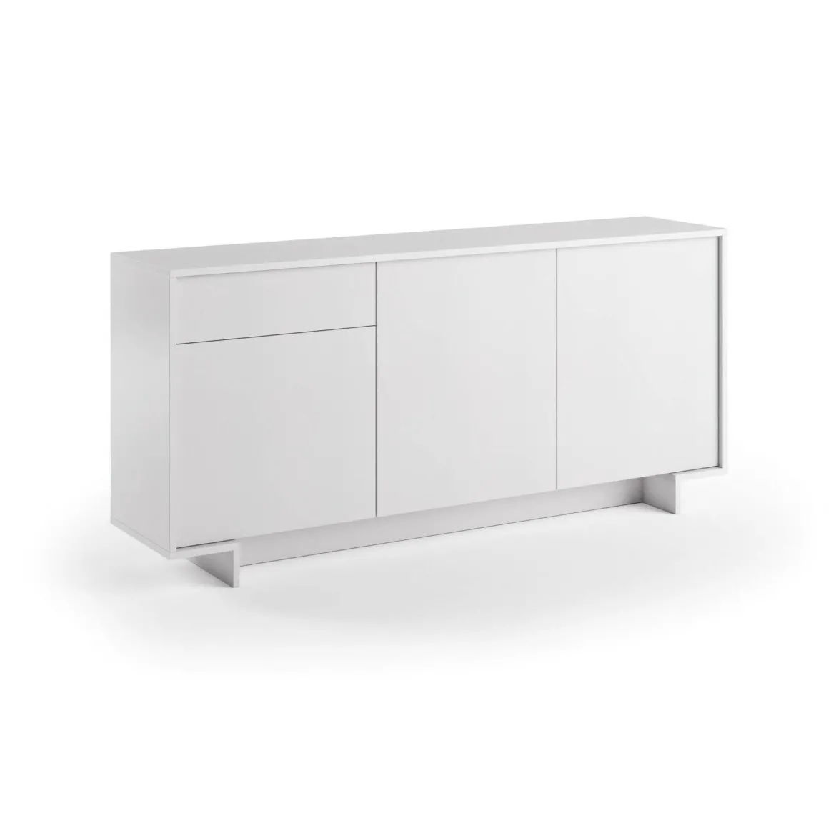 Credenza bianca 178x40x113h cm 2 ante e 2 cassetti - Albinea