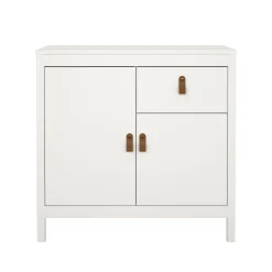 Credenza bianca 82x38x79h cm 2 ante e 1 cassetto - Romagna