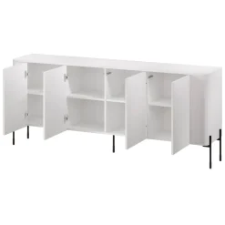 Credenza bianca 190x39x80h cm 4 ante - Laion