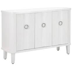 Credenza bianca 120x40x84h cm 3 ante - Lewis