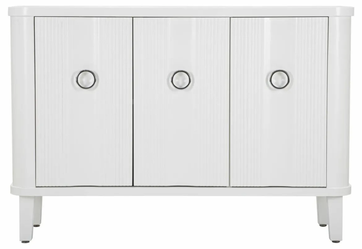 Credenza bianca 120x40x84h cm 3 ante - Lewis