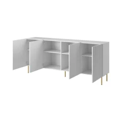 Credenza bianca 200x42x82h cm 4 ante - Londa