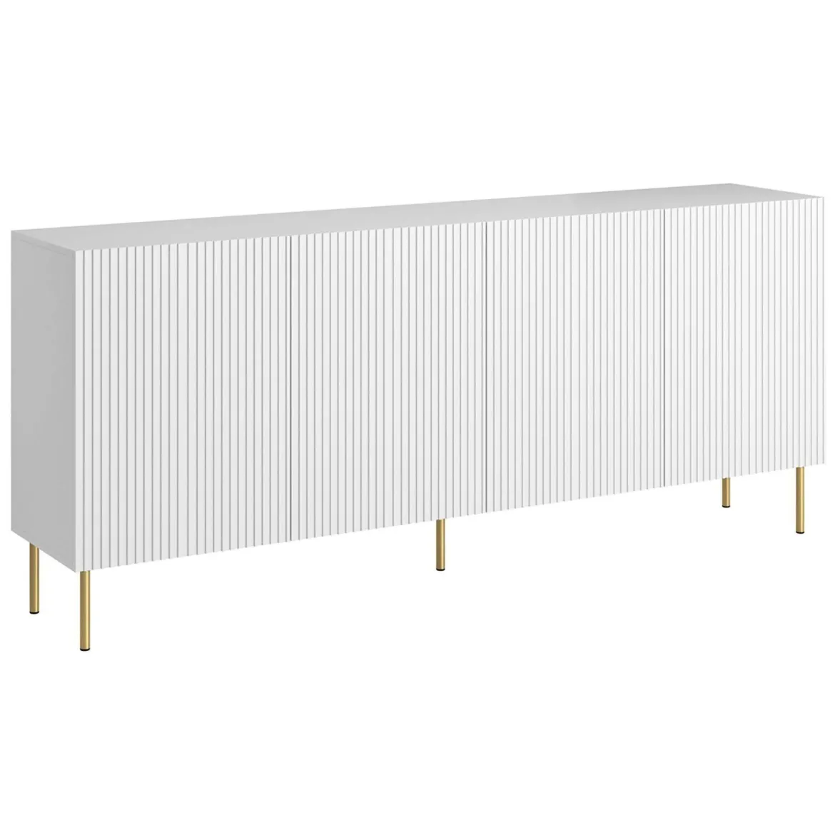 Credenza bianca 200x42x82h cm 4 ante - Londa