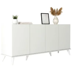 Credenza bianca 180x45x80h cm 4 ante - Paine