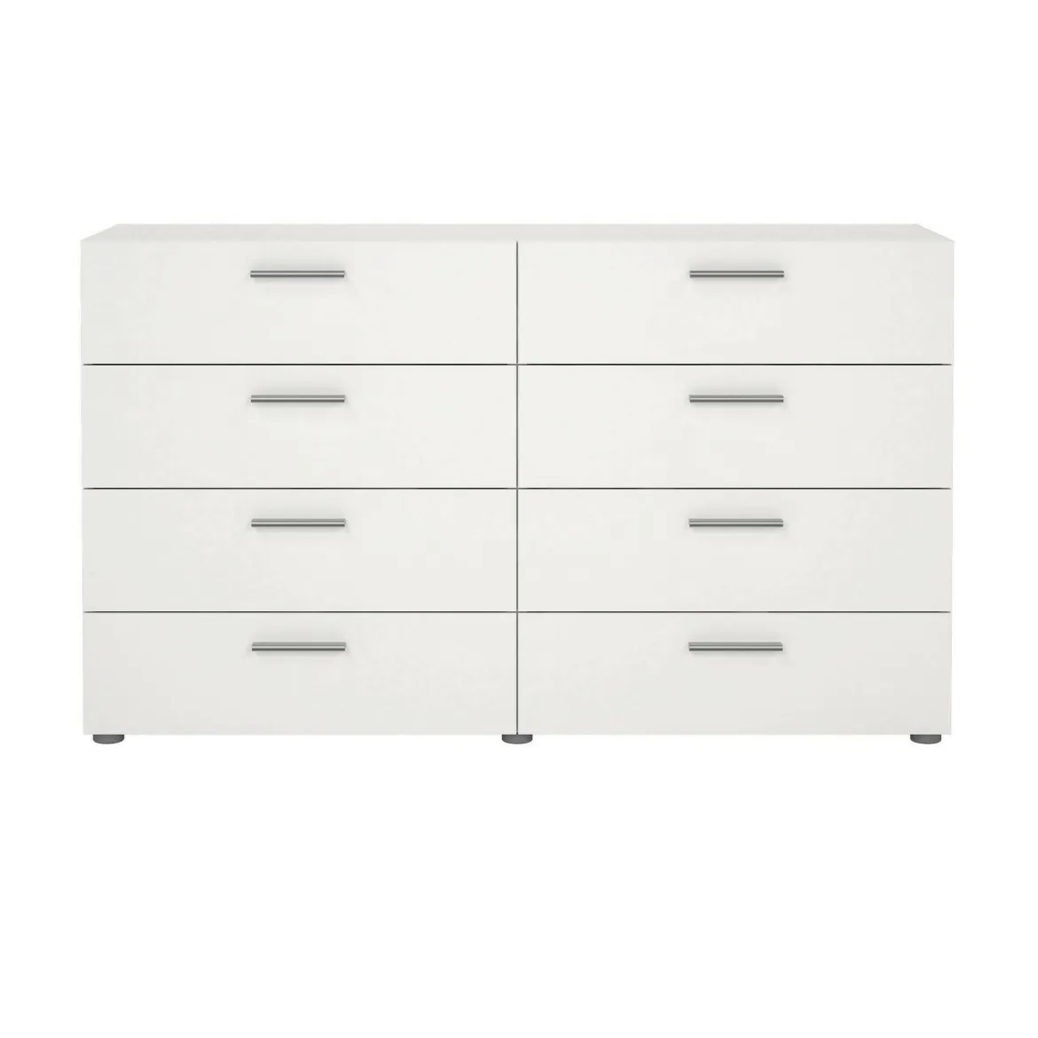 Credenza bianca 140x40x81h cm 8 cassetti - Phethai