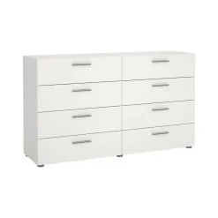 Credenza bianca 140x40x81h cm 8 cassetti - Phethai