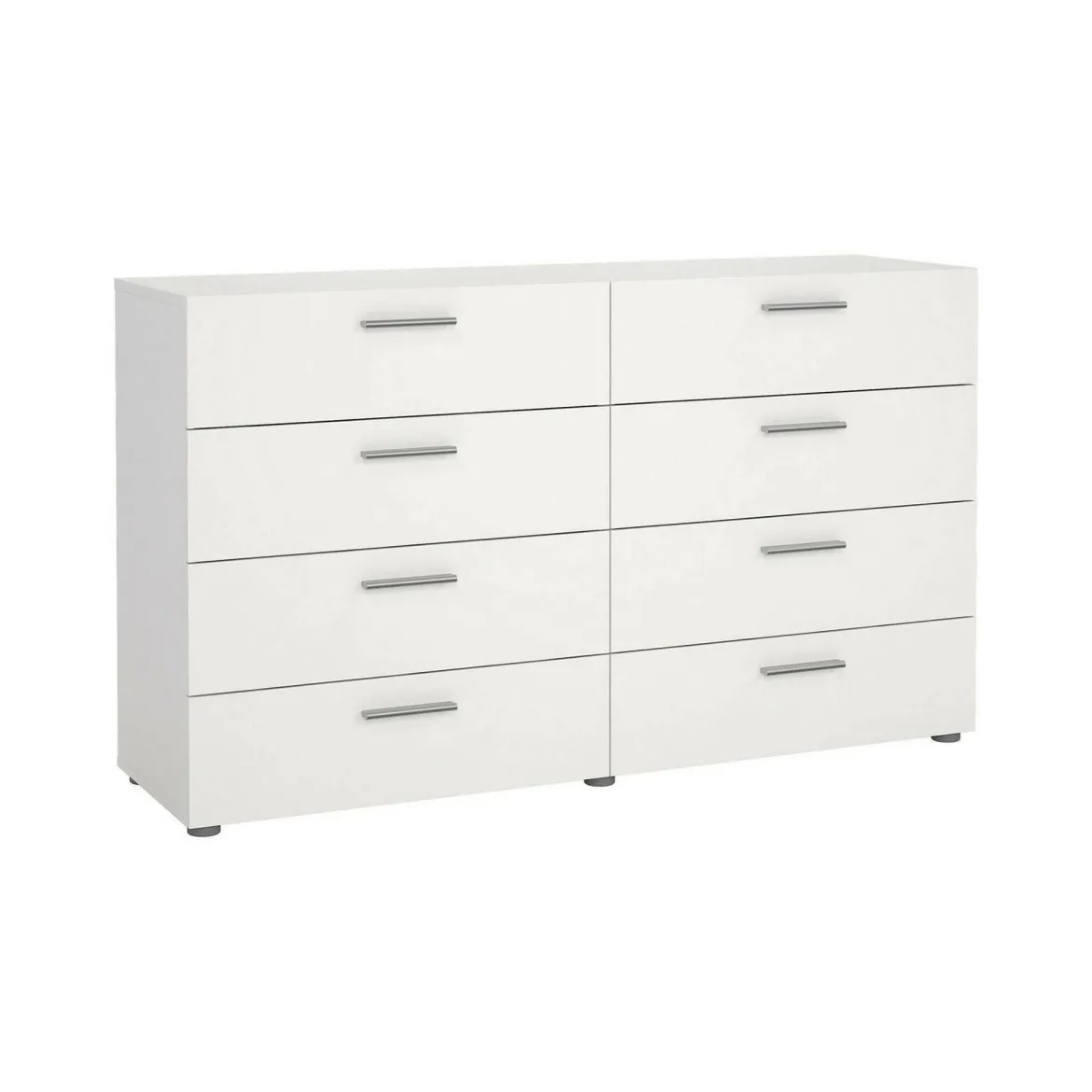 Credenza bianca 140x40x81h cm 8 cassetti - Phethai