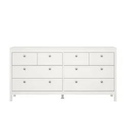 Credenza bianca 159x38x79h cm 8 cassetti - Kovsova