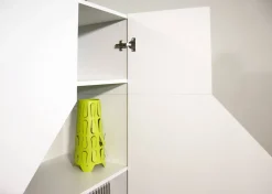Credenza bianco lucida 79x43x86h cm 2 ante - Amento