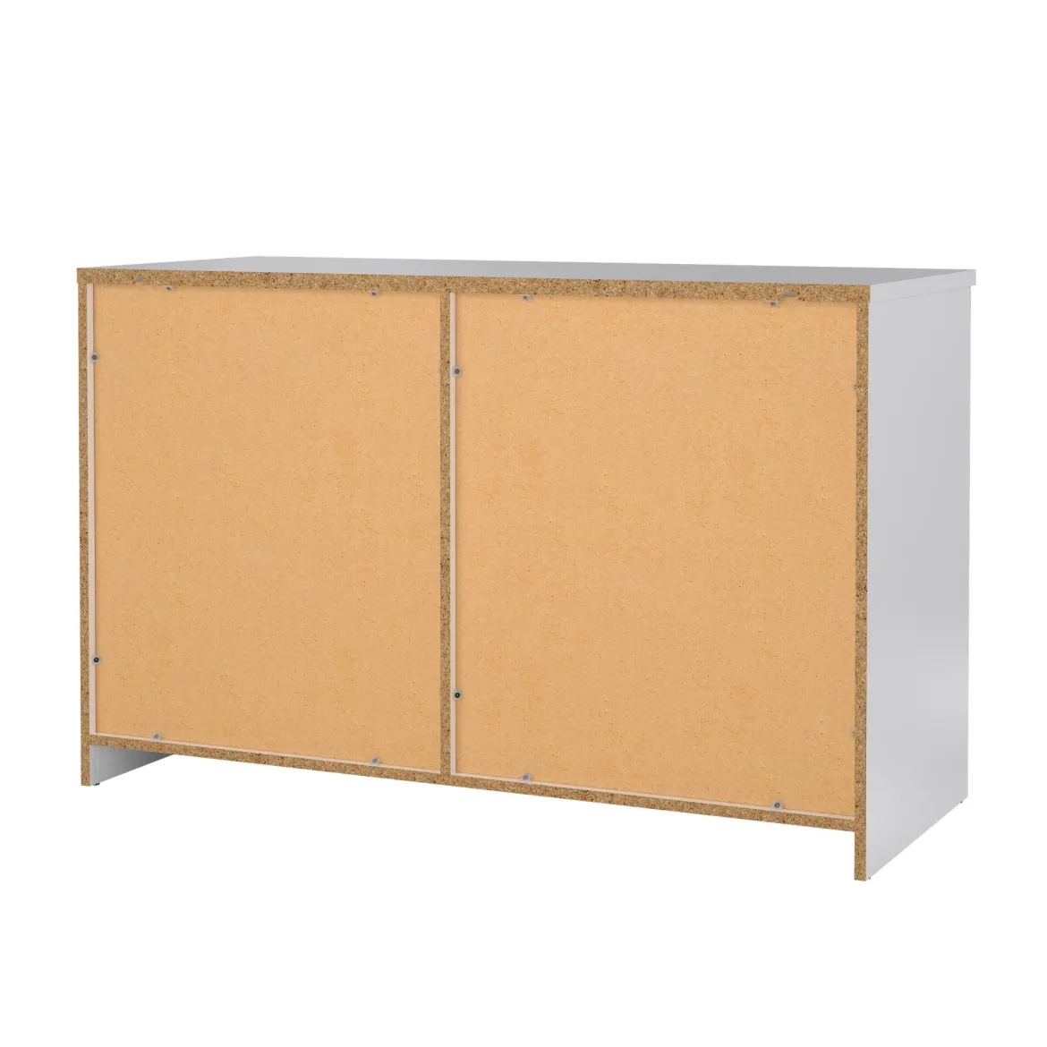 Credenza bianco lucida 118x50x75h cm 1 anta e 3 cassetti - Bebinca