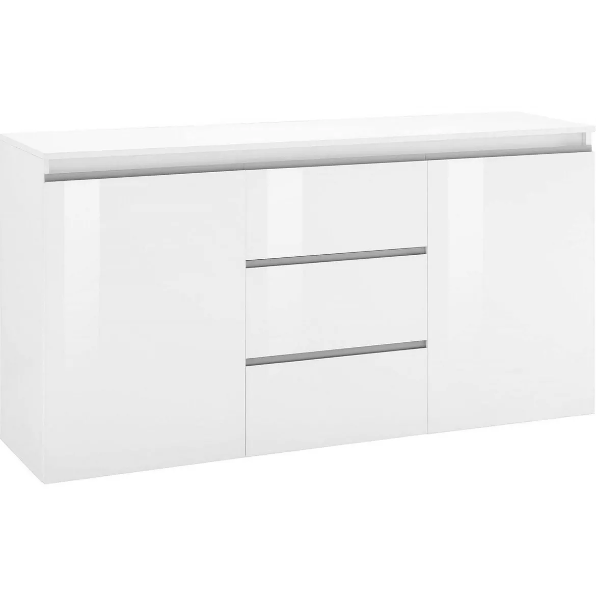 Credenza bianco lucida 150x40x81h cm 3 ante - Andesina