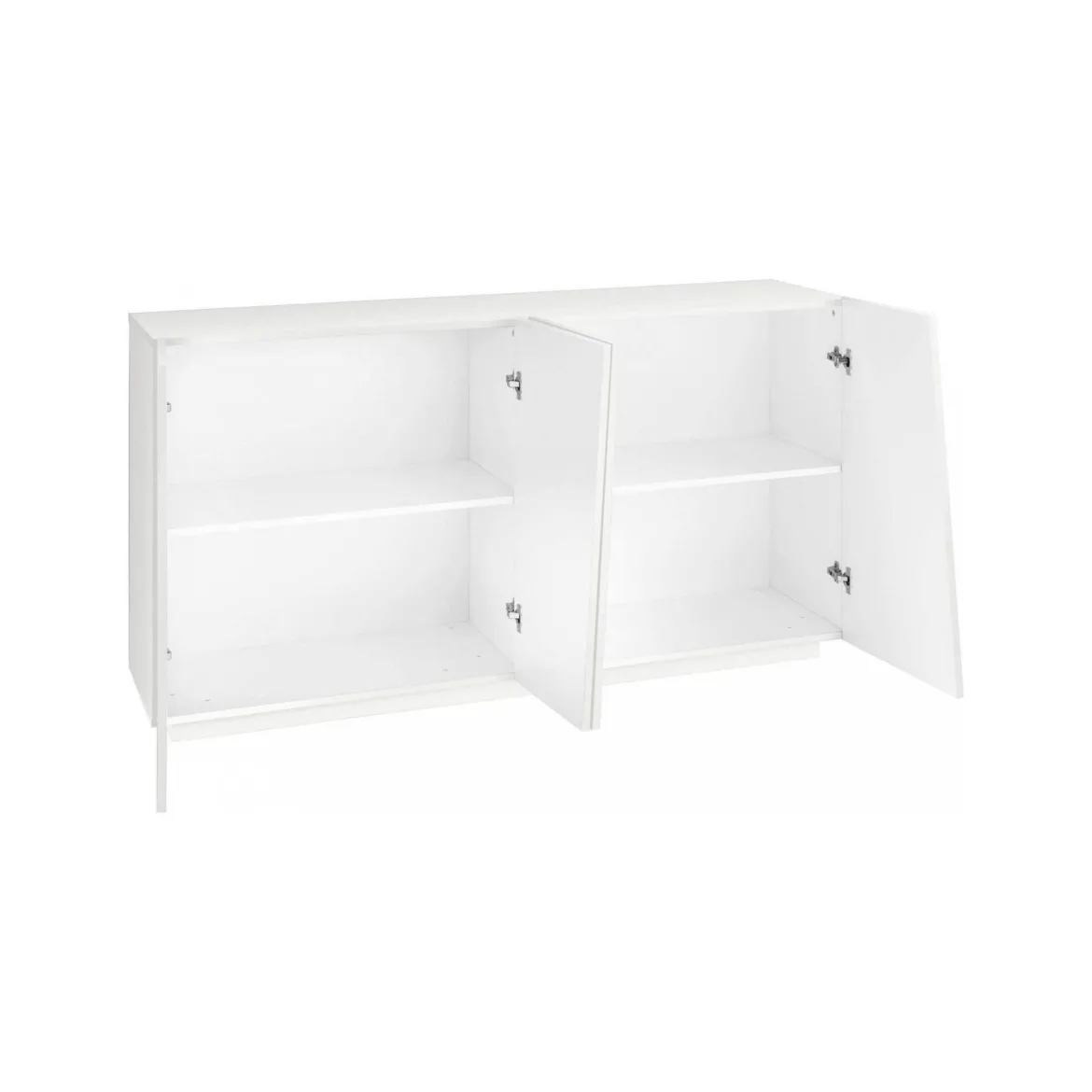 Credenza bianco lucida 158x43x86h cm 4 ante - Ackhab