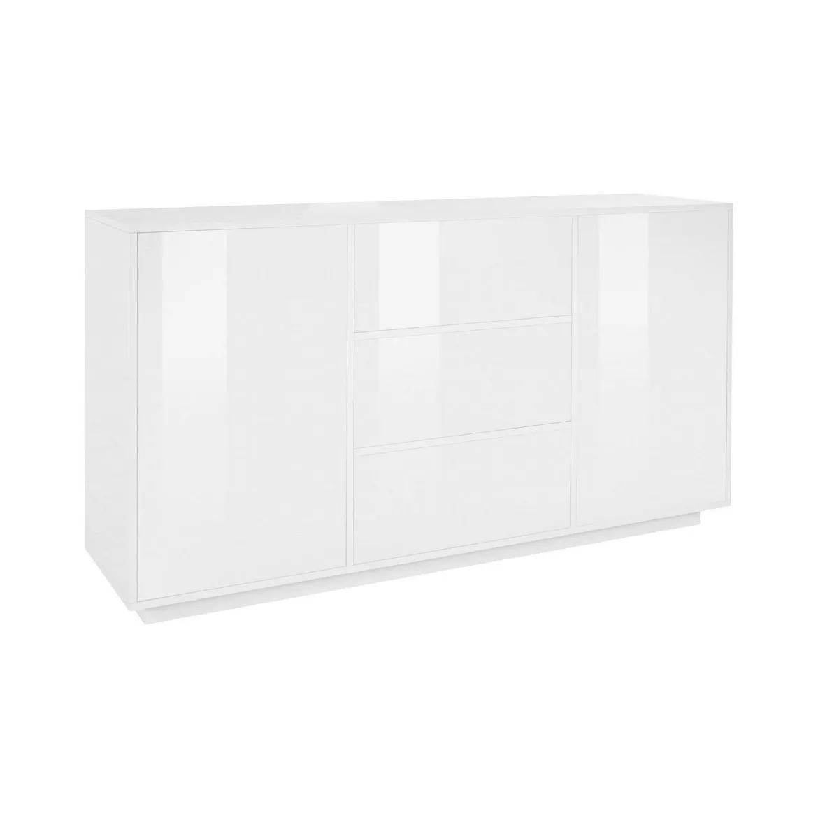 Credenza bianco lucida 160x45x86h cm 4 ante - Muscari
