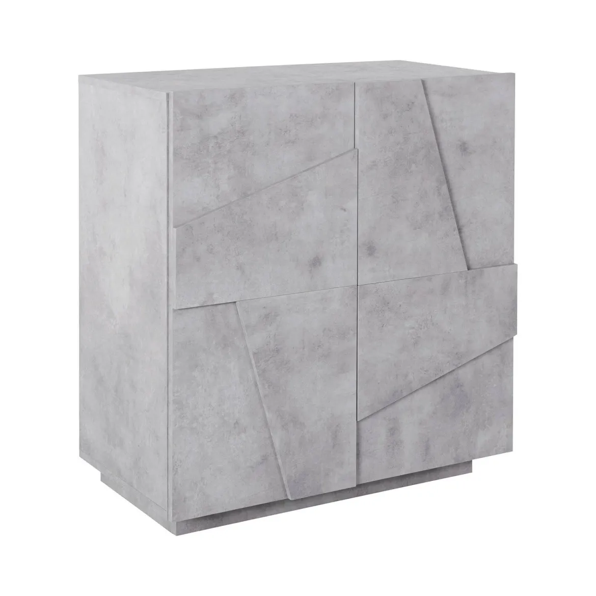 Credenza cemento 81x44x86h cm 2 ante - Arli