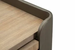 Credenza grigia e marrone 145x47x76h cm 2 ante e 3 cassetti - Jones
