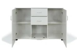 Credenza grigia 120x40x82h cm 3 ante e 2 cassetti - Apocalypse