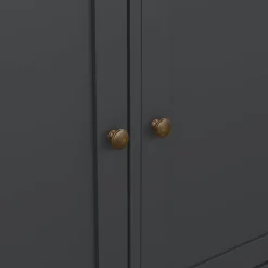 Credenza grigia 143x46x91h cm 3 ante e 3 cassetti - Asola
