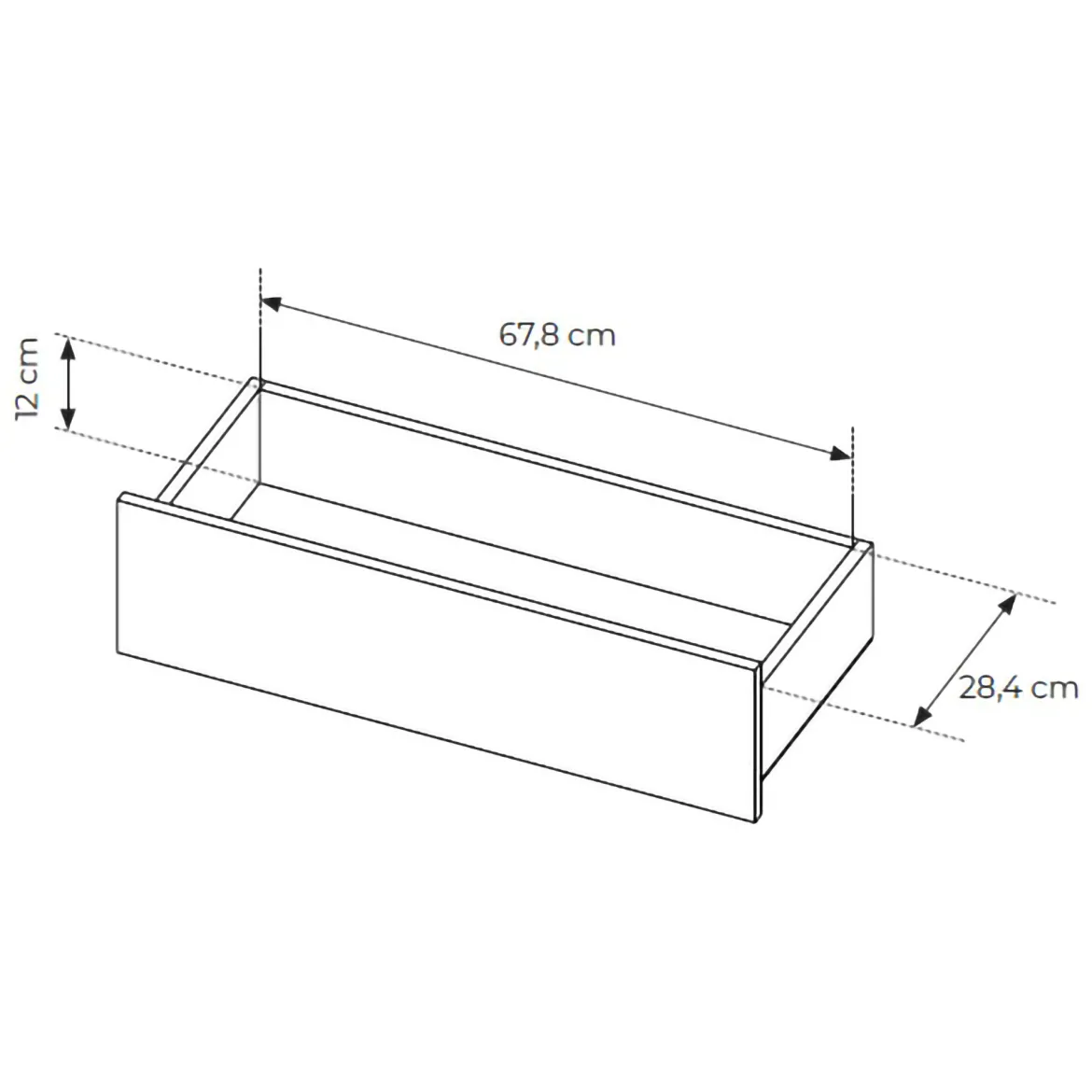 Credenza Marrone Chiaro Marrone Rovere 3 Cassetti 2 Ripiani 176x40x83h cm, Apertura Battente, Scorrevole - Haleli