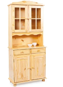 Credenza Marrone Quercia un Cassetto 2 Ripiani 88x32x198h cm, Apertura Battente, Scorrevole - Quadri