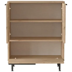 Credenza Marrone Rovere 3 Ripiani 3 Ante 75x36x90h cm, 3 Vani - Rive