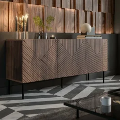 Credenza Montano, 151x40 h72 cm, Noce