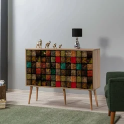 Credenza mosaico 120x36x90h cm 3 ante - Arzumia