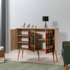 Credenza mosaico 120x36x90h cm 3 ante - Arzumia
